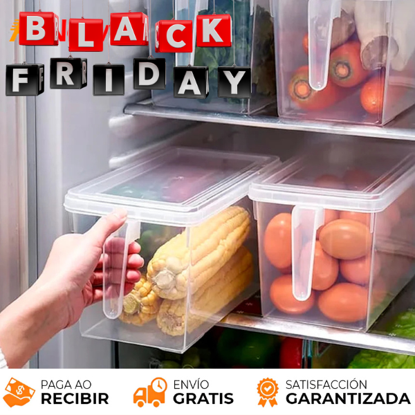 MAXIFRESH 🌽🍎 - ORGANIZADOR CON TAPA Y MANIJA  (PAGA 3 LLEVA 9)